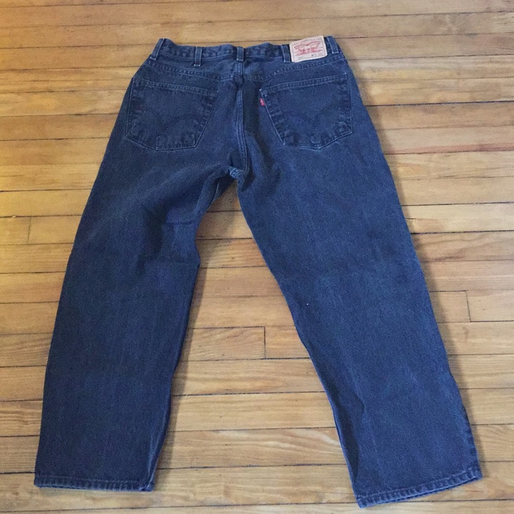 Levi’s 550 Relaxed Fit Black Denim Jeans 38x30